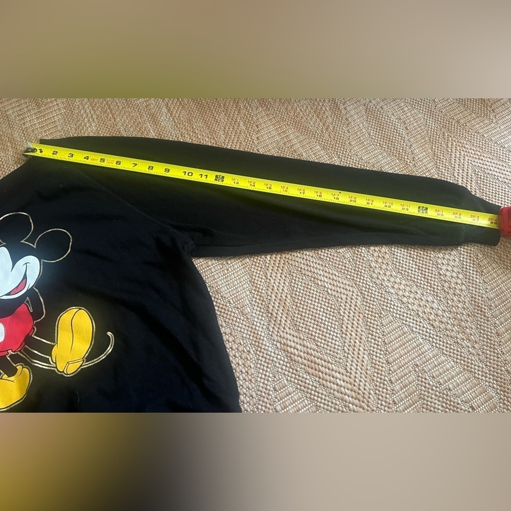 Disney Girl's Mickey Mouse Graphic Black Crewneck Sweater,Pullover,Size M - Picture 4 of 9